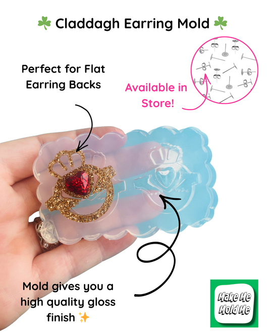 Claddagh Ring Earring Mold