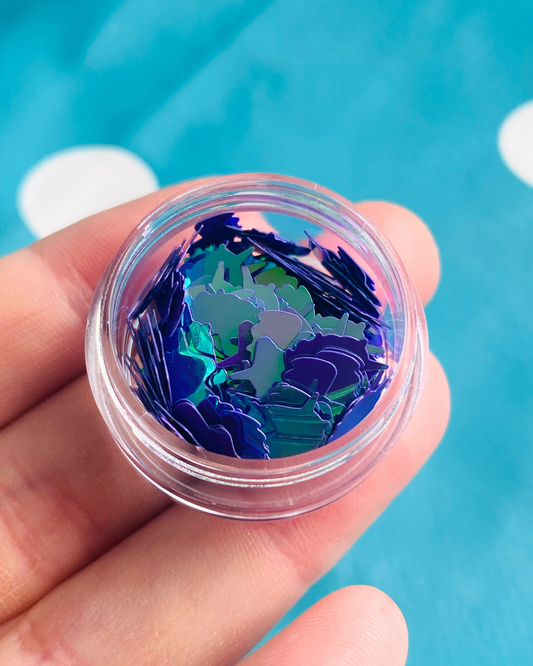 Unicorn Confetti Holographic Violet