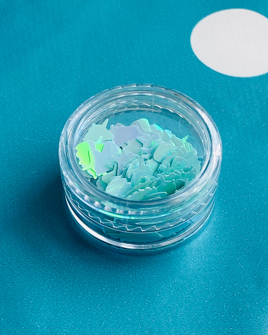 Unicorn Confetti Holographic Mint 8mm x 5mm