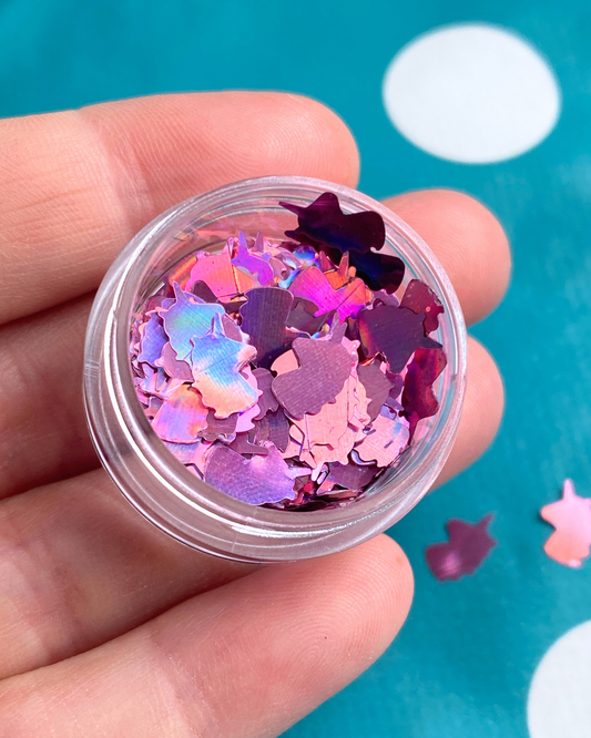 Unicorn Confetti Pink 8mm x 5mm