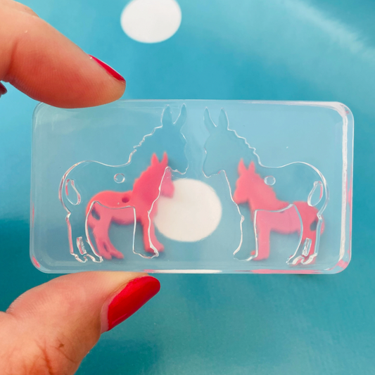 25mm Silicone Earring Donkey Mold
