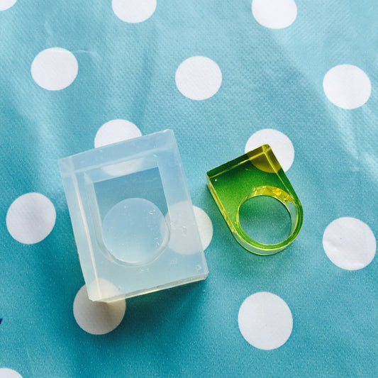 US 6.7 US 8.5 Silicone Ring Mold - Square Chunky Resin Mould RM01