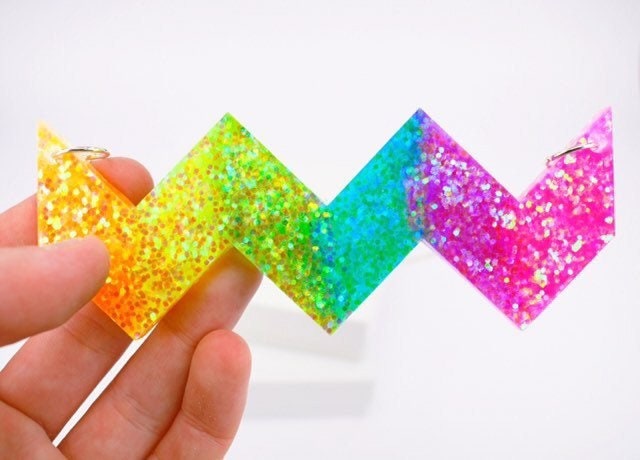 Statement Zig Zag Necklace Mold - Silicone Resin Jewellery Handmade Clear PM08