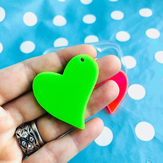 XL 40mm Silicone Heart Dangle Mold