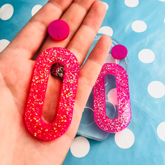 60mm Cut out Oval Earring Mold