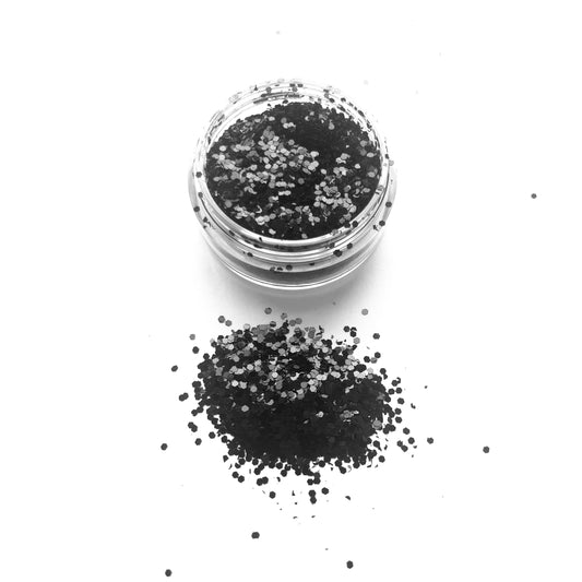 Chunky Black Vampire Cloak Glitter MM57