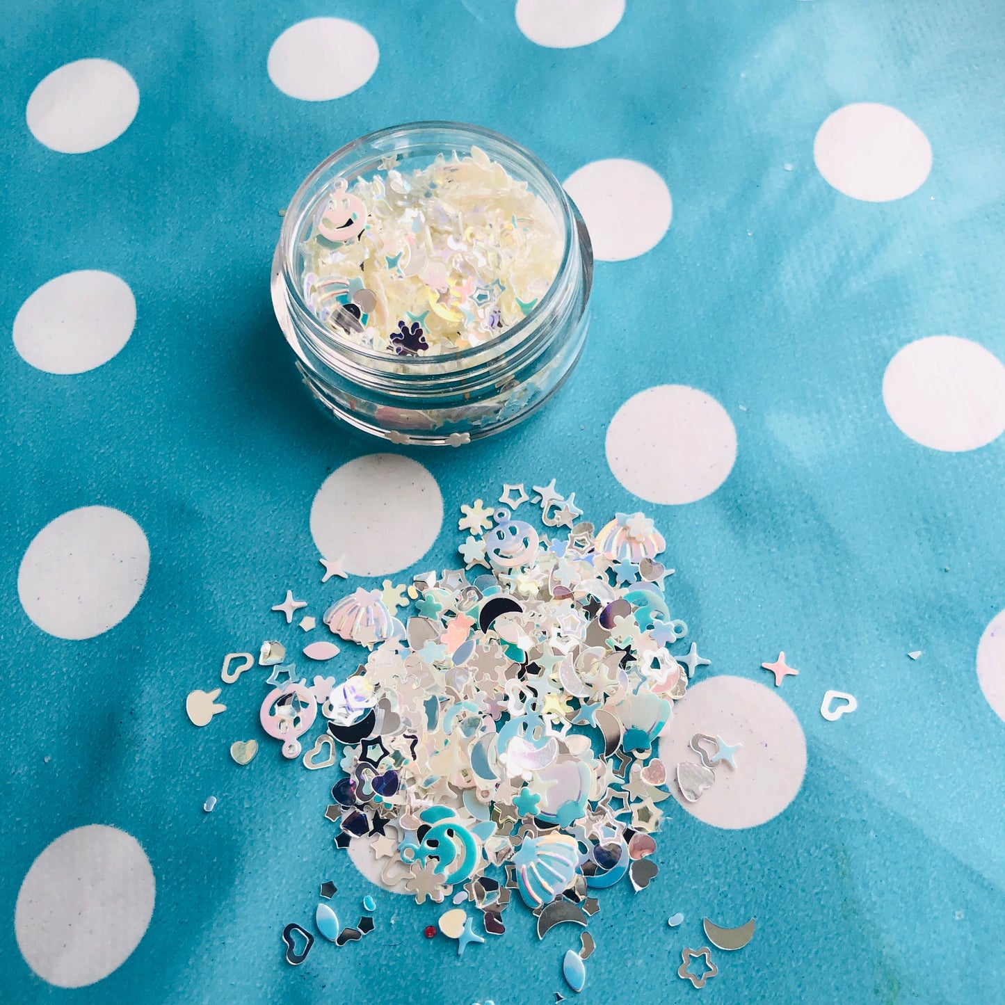 Amazing White Mermaid Confetti Holographic Iridescent Glitter MM69