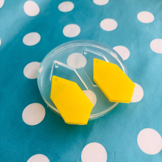 35mm Silicone Angular Dangle Earring Mold - Earrings Resin Crafter Mould EM456