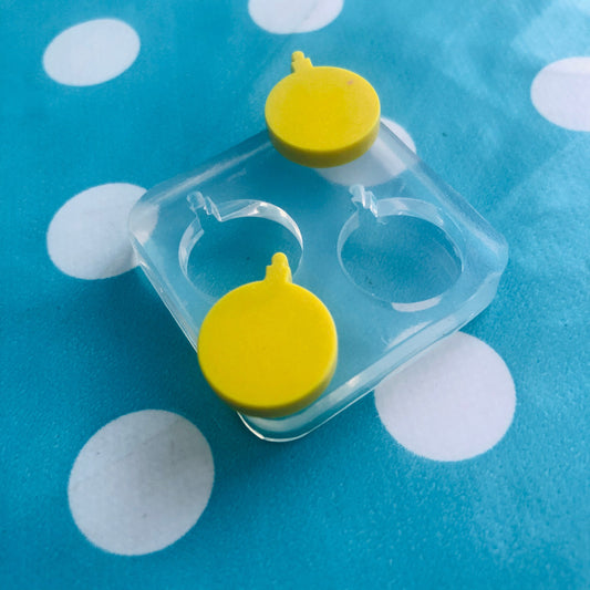 14mm Christmas Bauble Ornament Silicone Earring Mold - Resin Mould EM506 ccc T