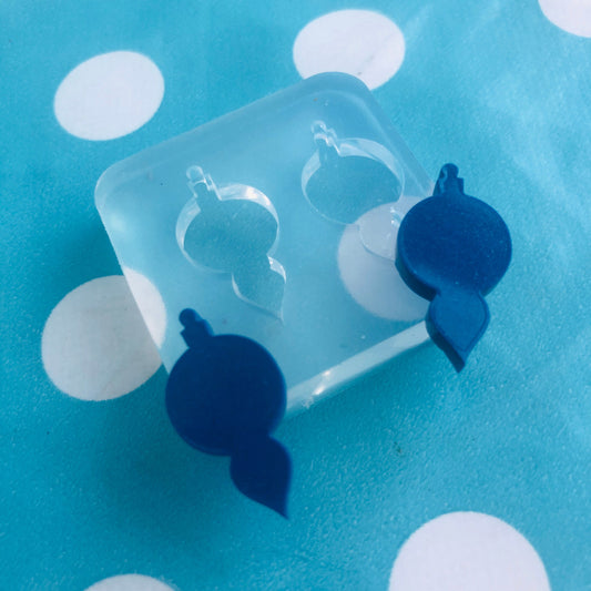 18mm Christmas Bauble Ornament Silicone Earring Mold