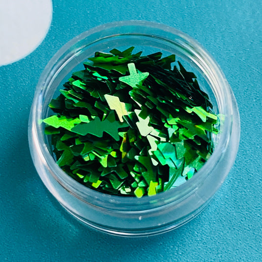 Green Christmas Tree Confetti (7mm)