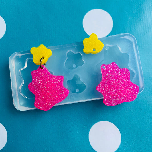 35mm Mini Splat Attack Deluxe Dangle Mold - Resin Jewellery EM532 ccc T