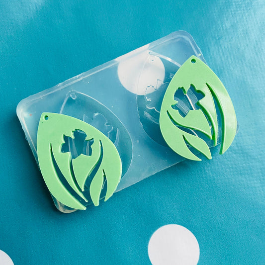 40mm Silicone Daffodil Earring Mold