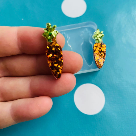 28mm Silicone Carrot Stud Earring Mold