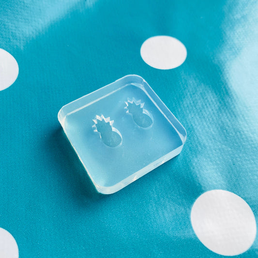 15mm Silicone Pineapple Stud Earring Mold
