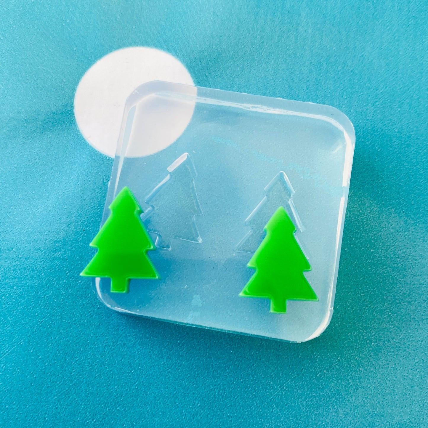 Christmas Tree Earrings Silicone Stud Mold - Earrings Resin Crafter Mould Festive EM215