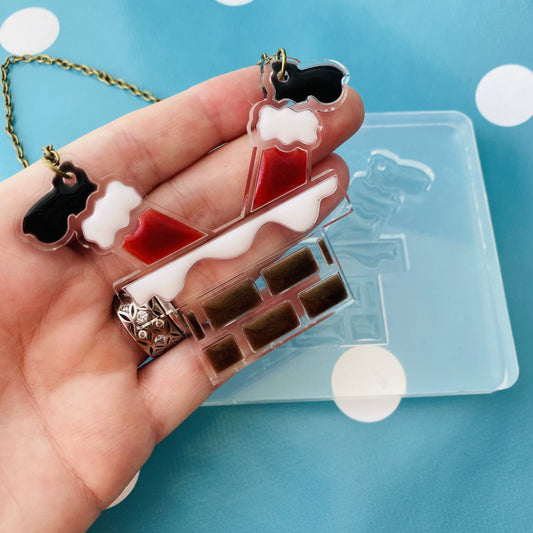 Silicone Stuck Santa Necklace Mold - Resin Jewellery Making