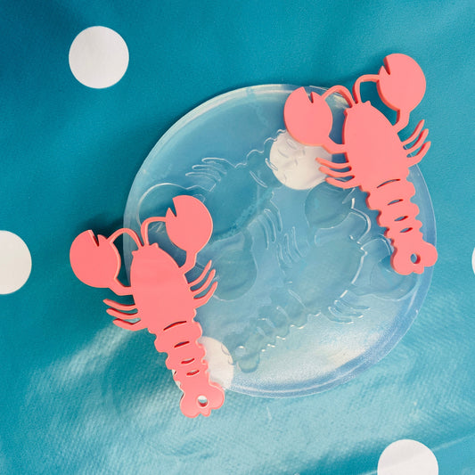 70mm Silicone Lobster Dangle Earring Mold Resin EM150