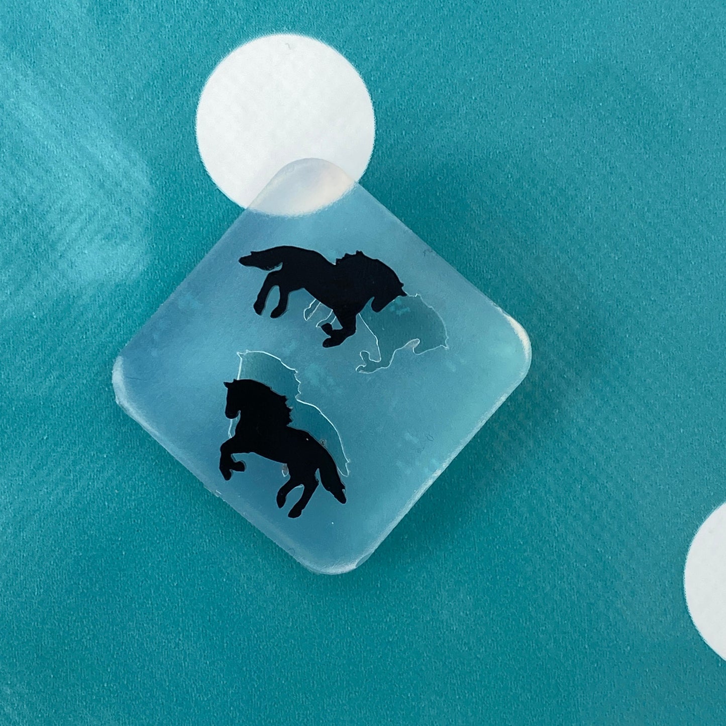 12mm Clear Silicone Horse Pony Earring Mold for Resin | Equestrian Ranch Cowboy