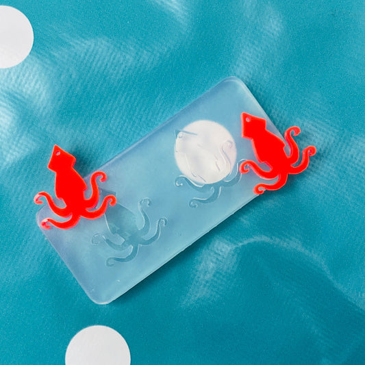 27mm Earrings Squid Dangle Mold
