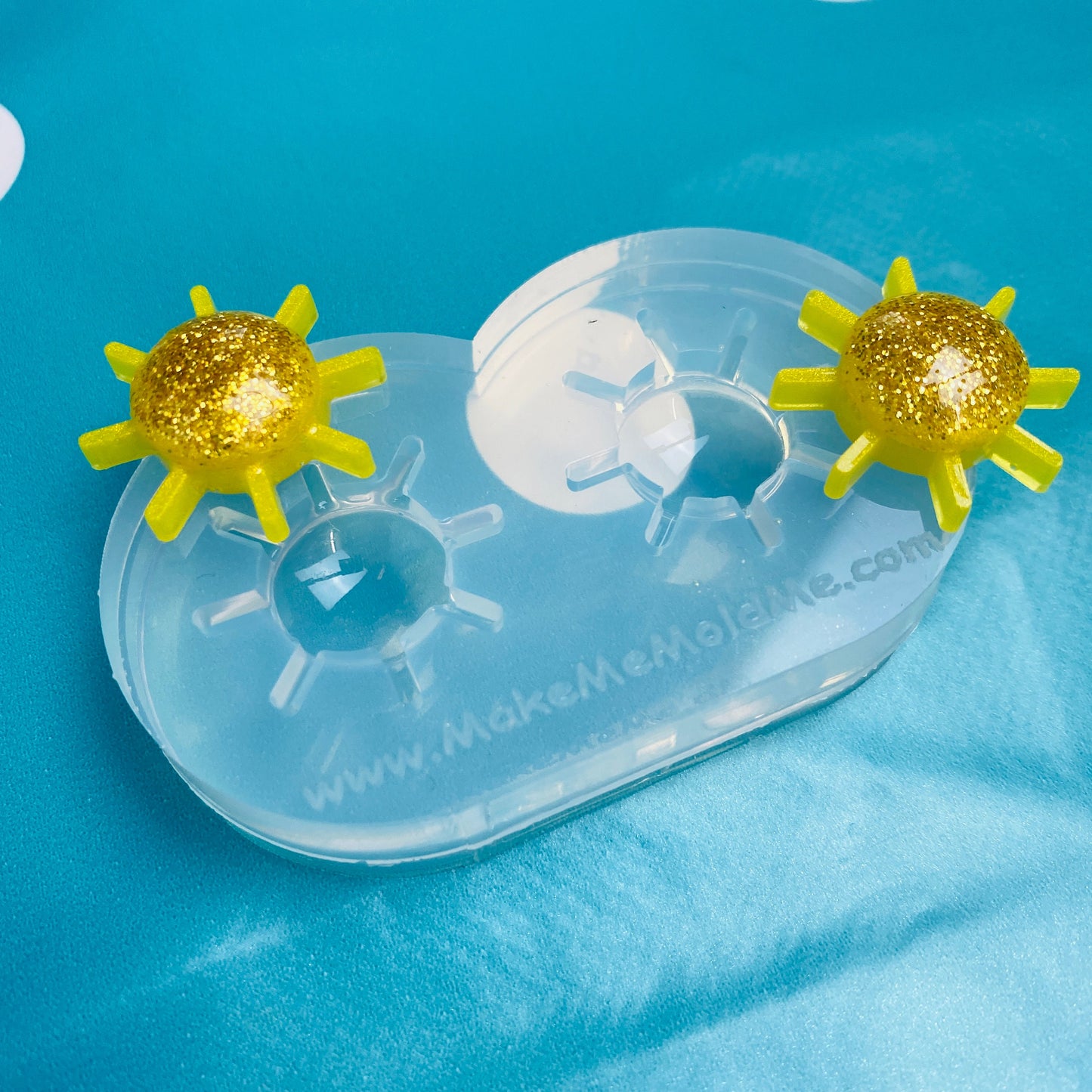 Clear silicone Molds for resin Predomed Sun Mold Earrings Weather