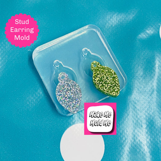 20mm Christmas Tree Fairy Lights Silicone Earring Mold - Resin Mould EM380 ccc T