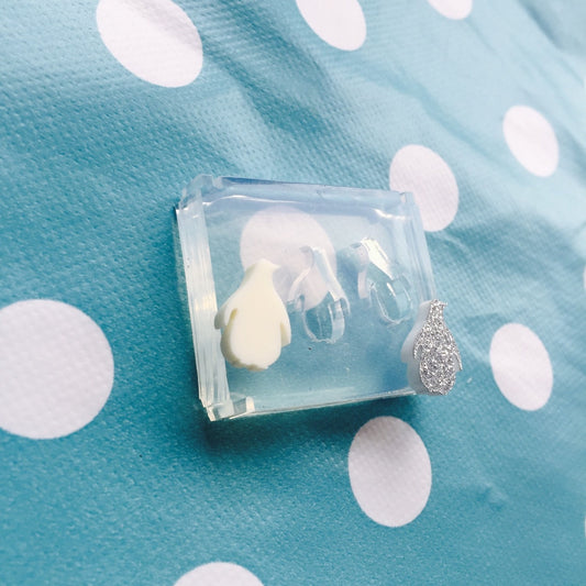 Silicone Earring Penguin shape Stud Mold - Earrings Resin Crafter Mould EM116