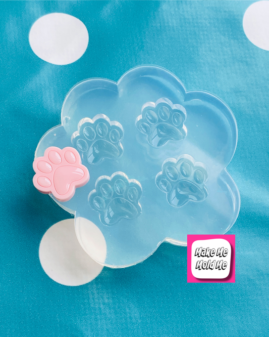 Paw Print Stud Earring Mold (4)