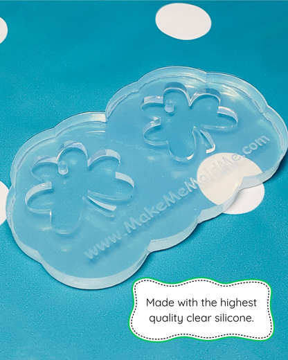 XL 28mm Clover Shamrock Earring Mold