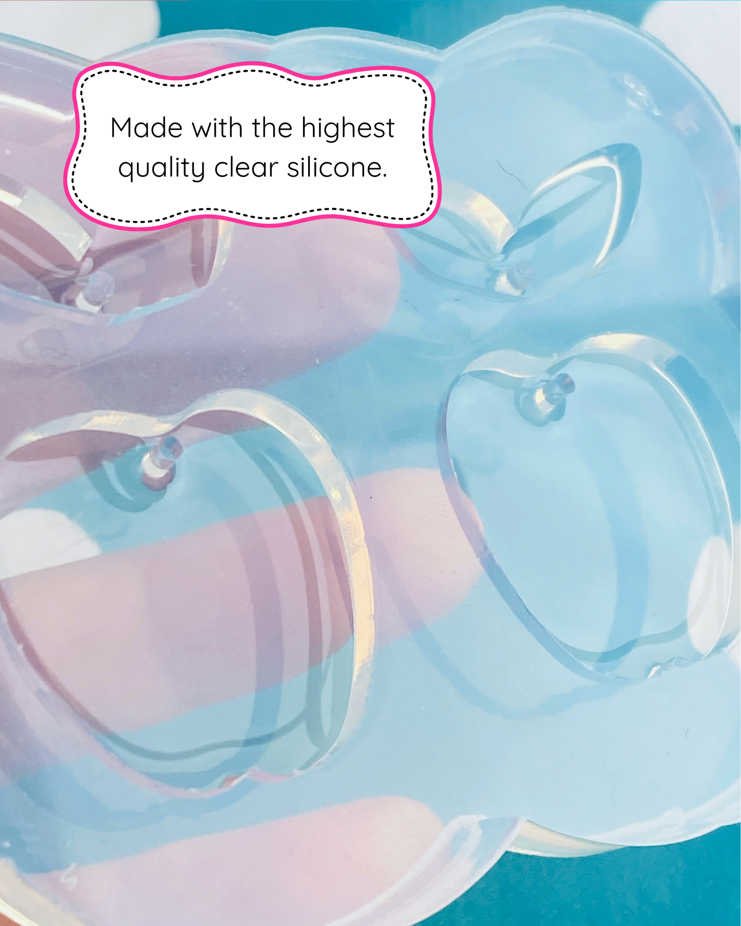 Apple Dangle Earring Silicone Mold