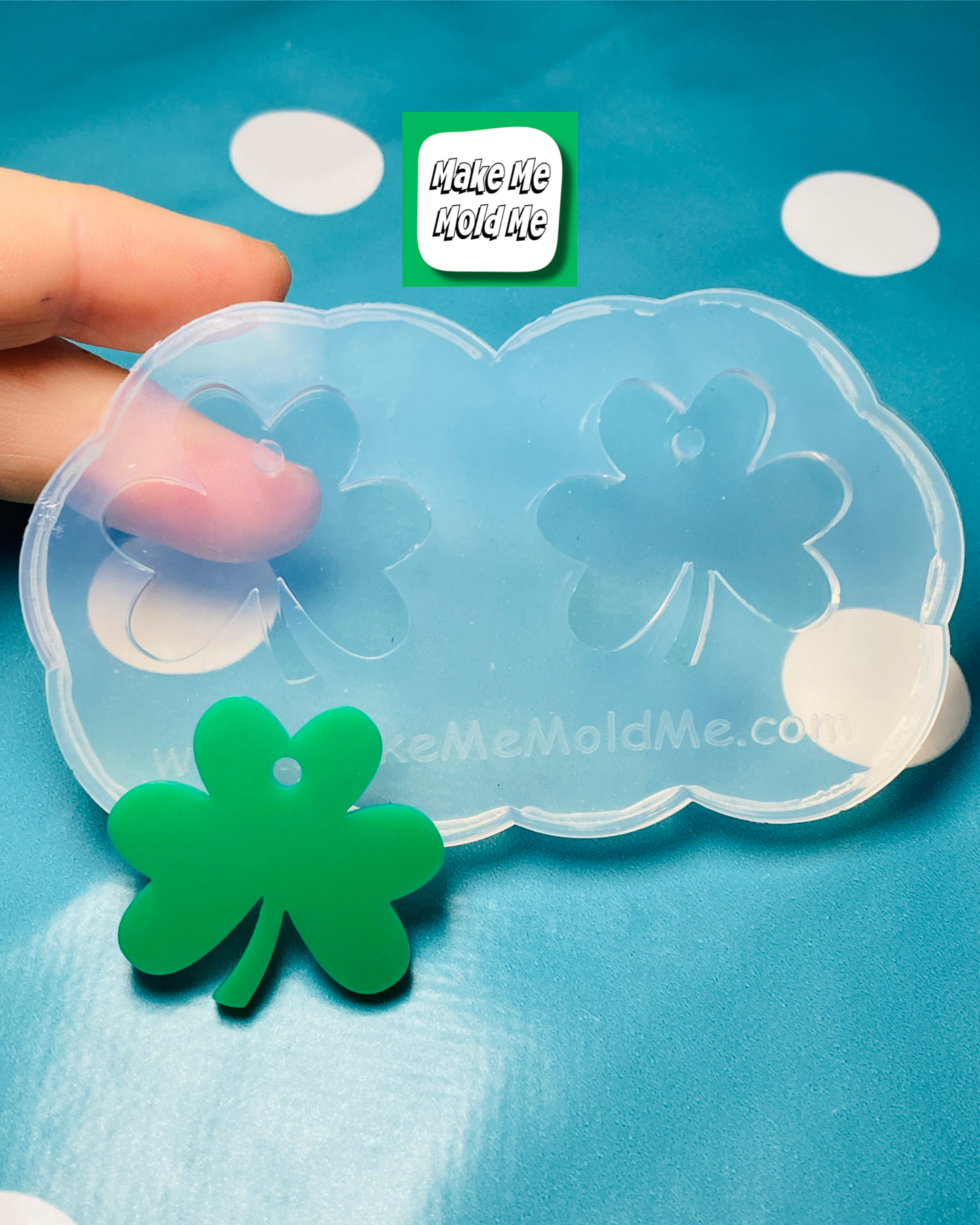 XL 28mm Clover Shamrock Earring Mold