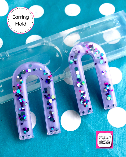 55mm Flat  Curved Arc Silicone Mold