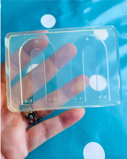 55mm Flat  Curved Arc Silicone Mold