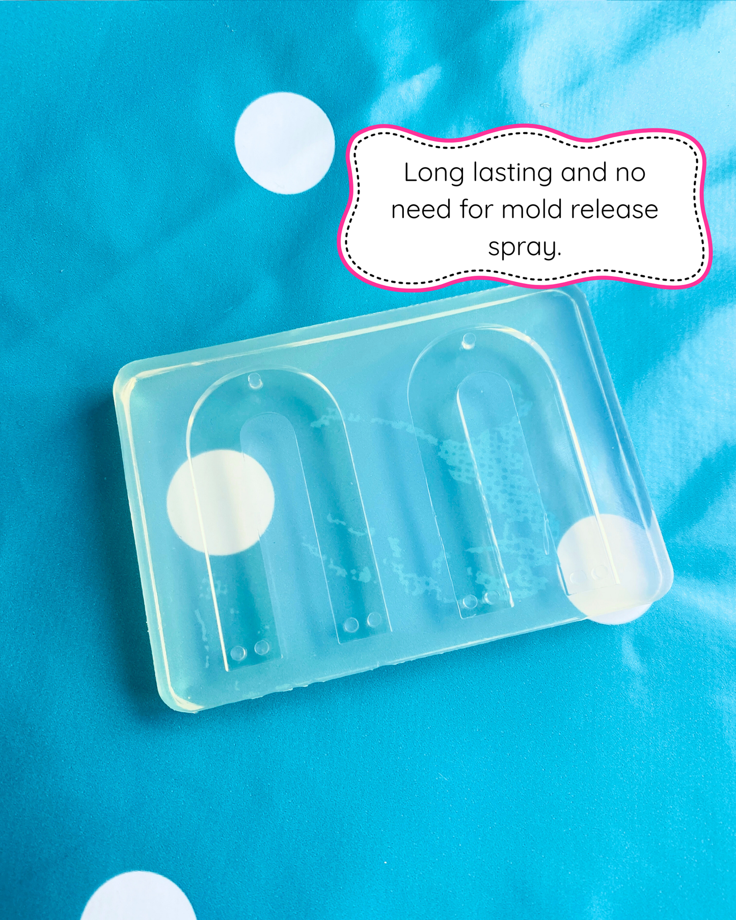 55mm Flat  Curved Arc Silicone Mold