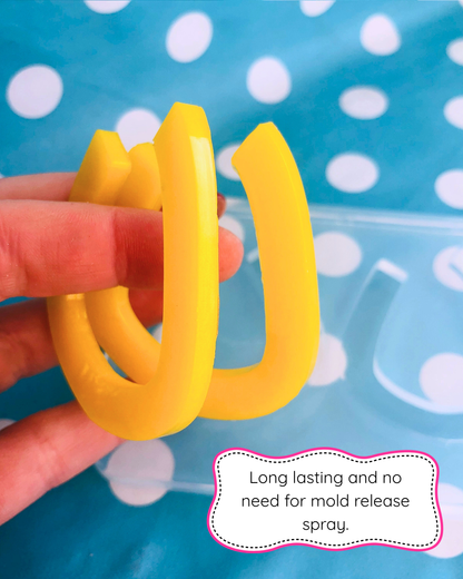 60mm Silicone Angular Hoop Earring Mold