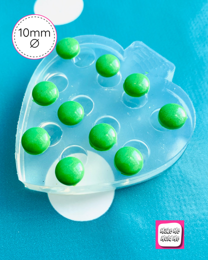10mm Cabochon Clear Silicone Earring Mold (10)