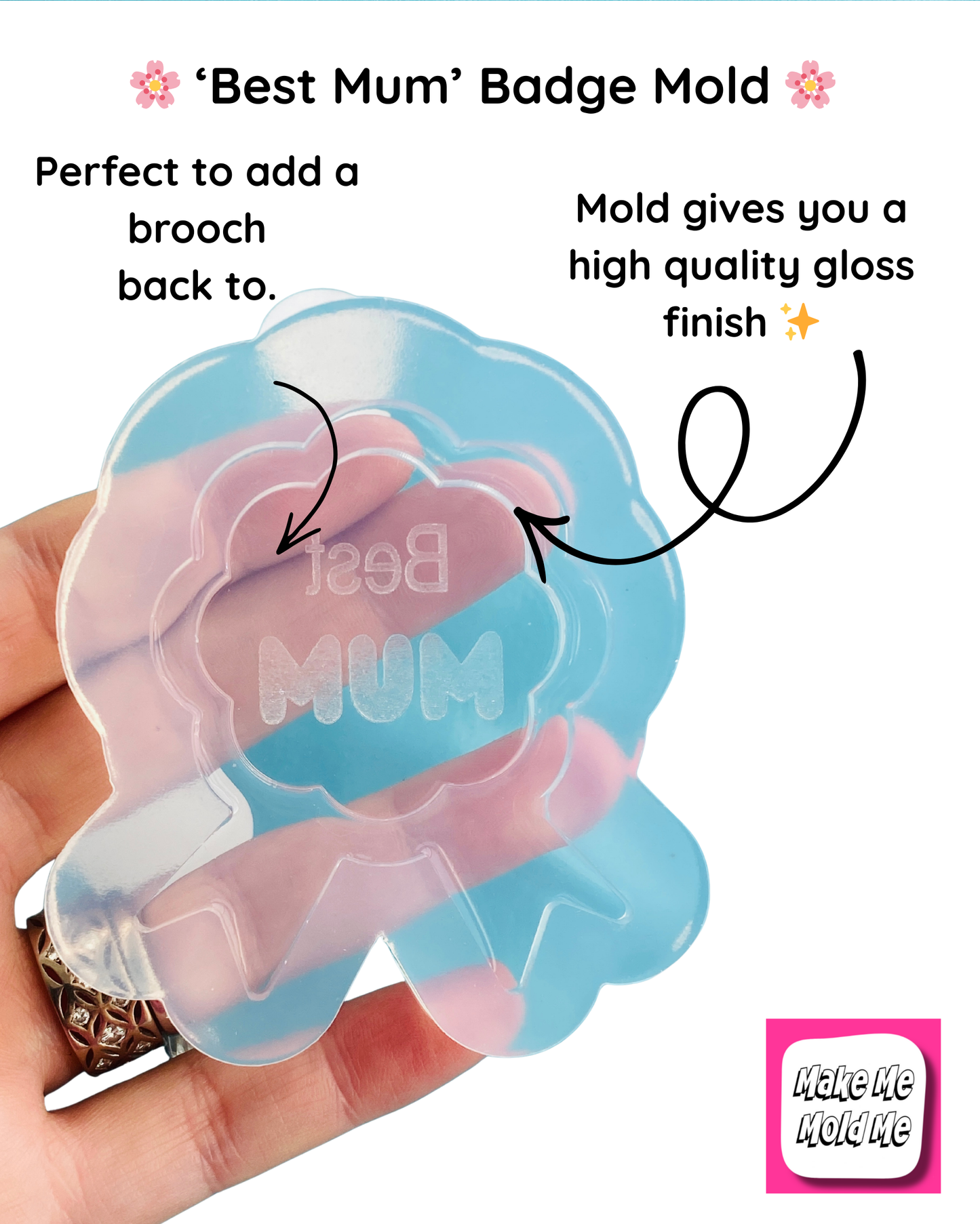 'Best Mum' Badge Mold