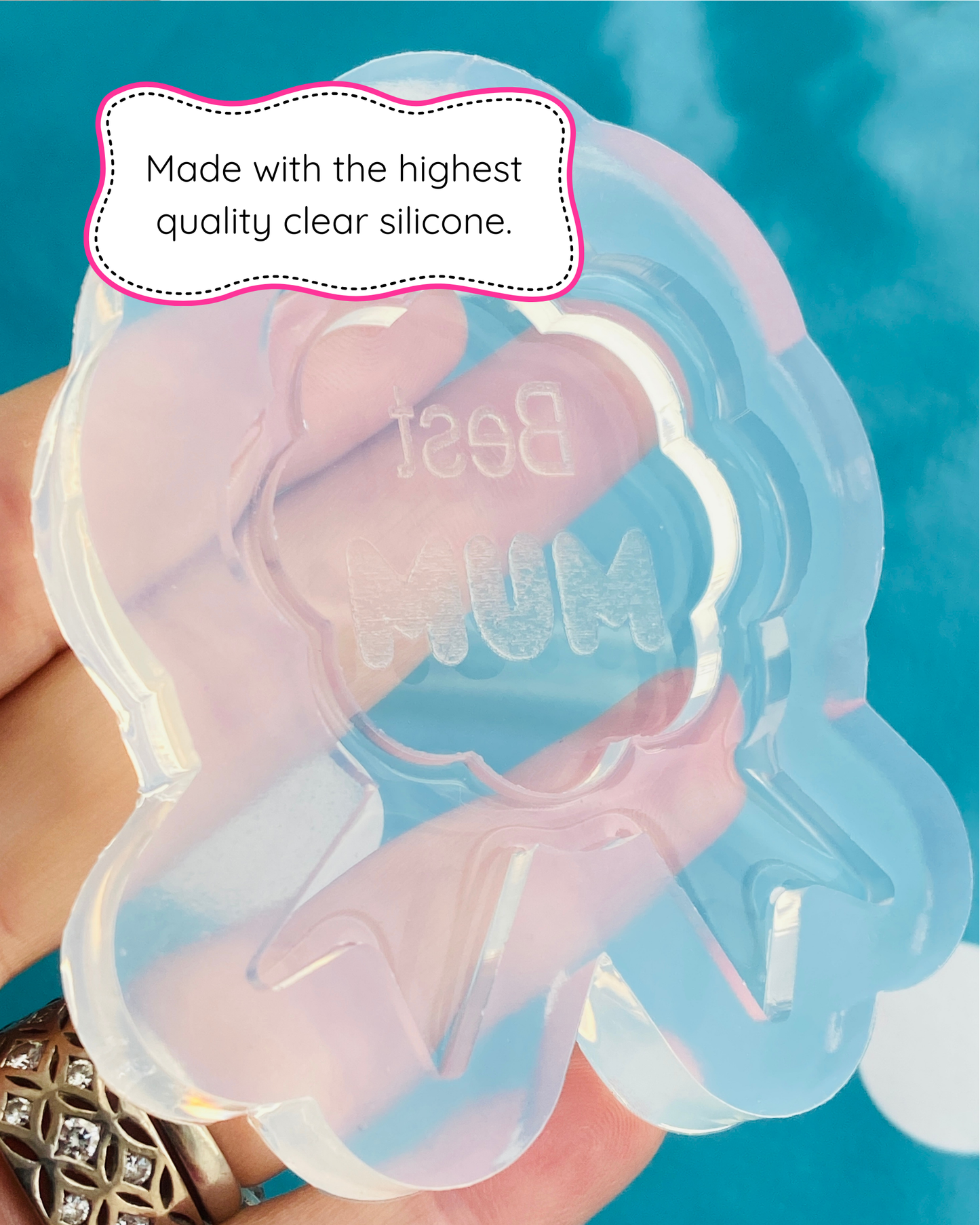 'Best Mum' Badge Mold