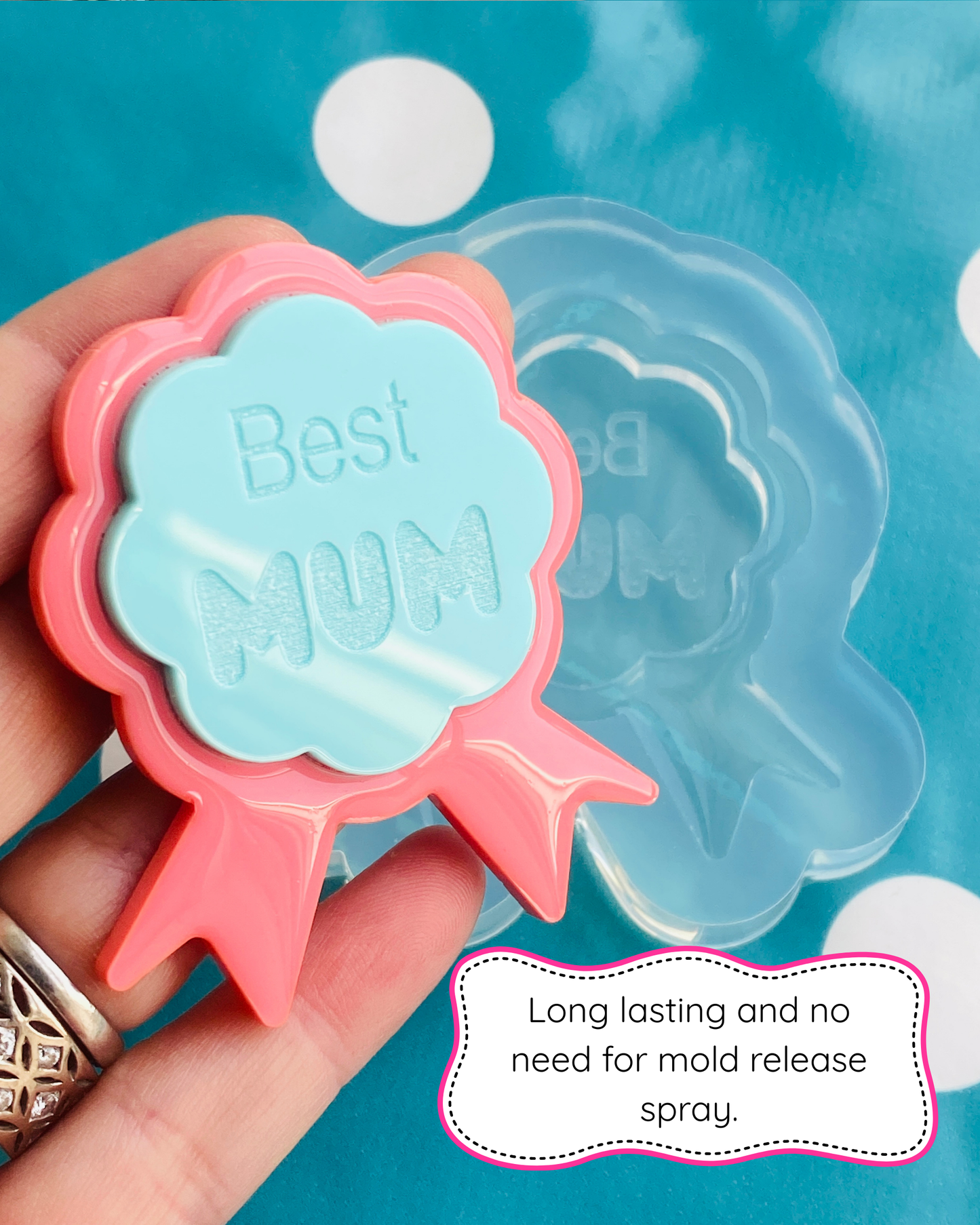 'Best Mum' Badge Mold