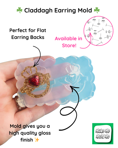 Claddagh Ring Earring Mold