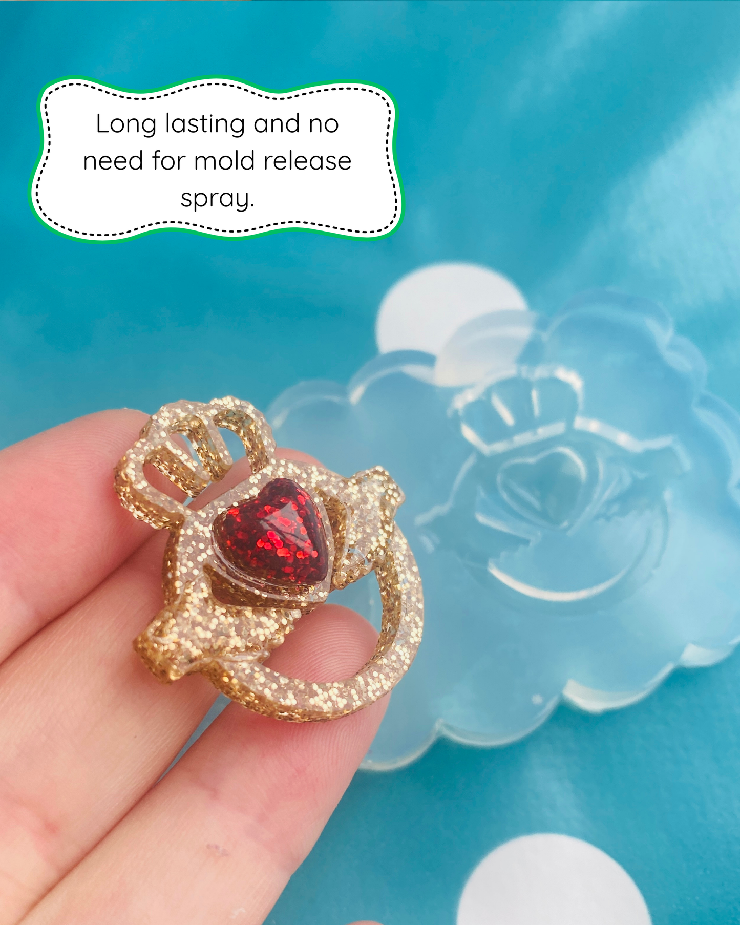 Claddagh Ring Earring Mold