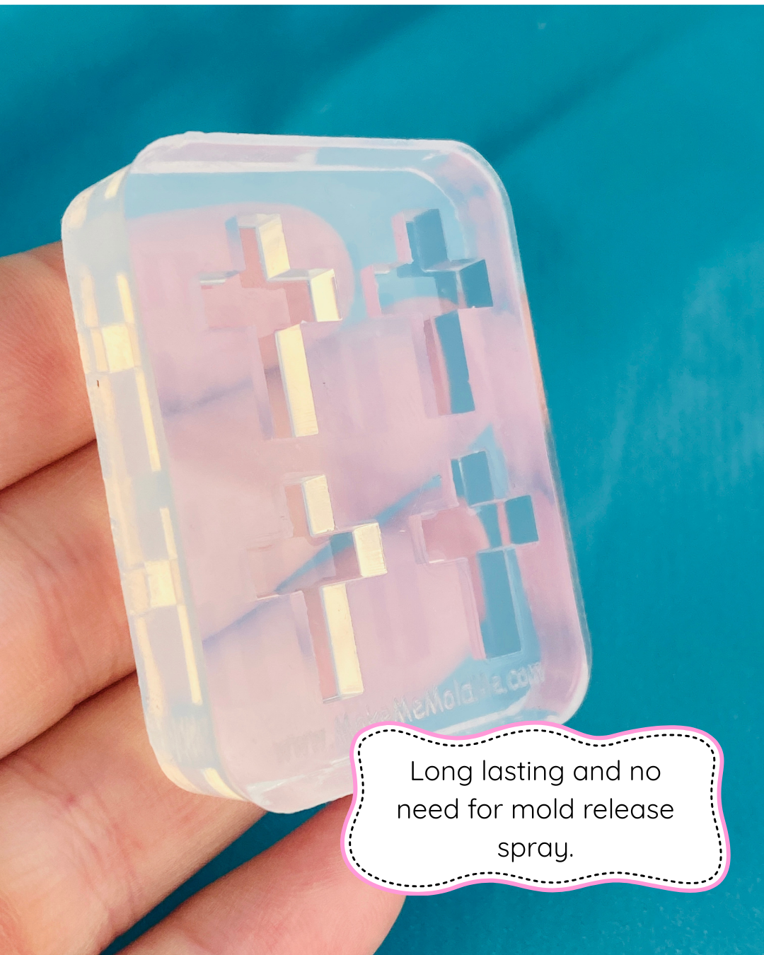 16mm Cross Silicone Stud Earring Mold (4)