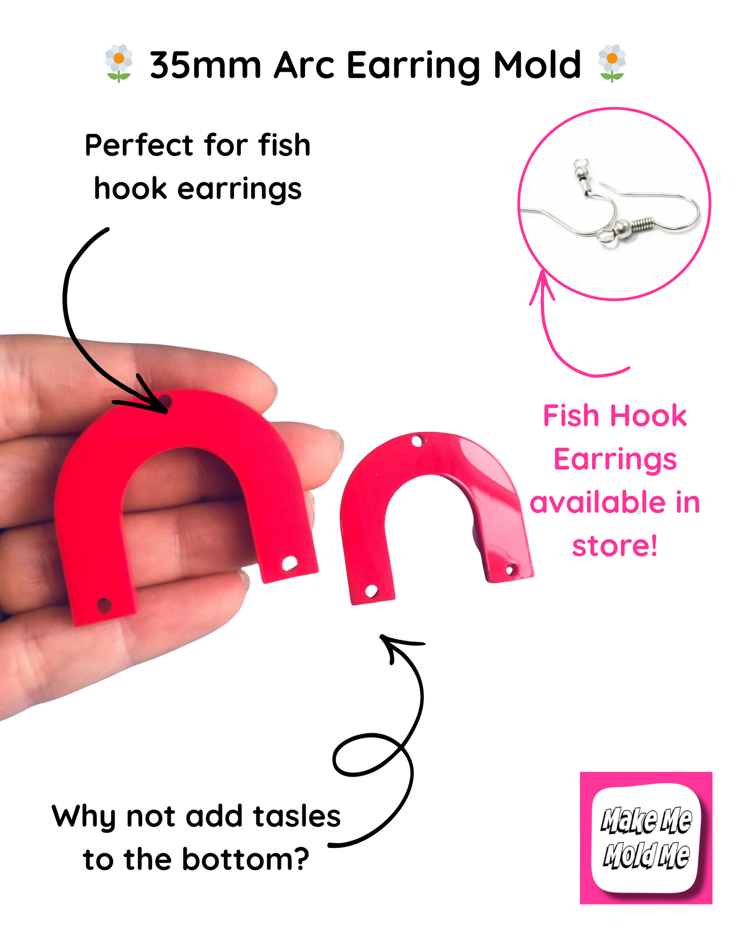 35mm Flat Arc Silicone Mold