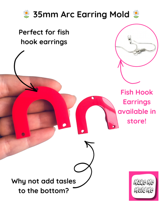 35mm Flat Arc Silicone Mold