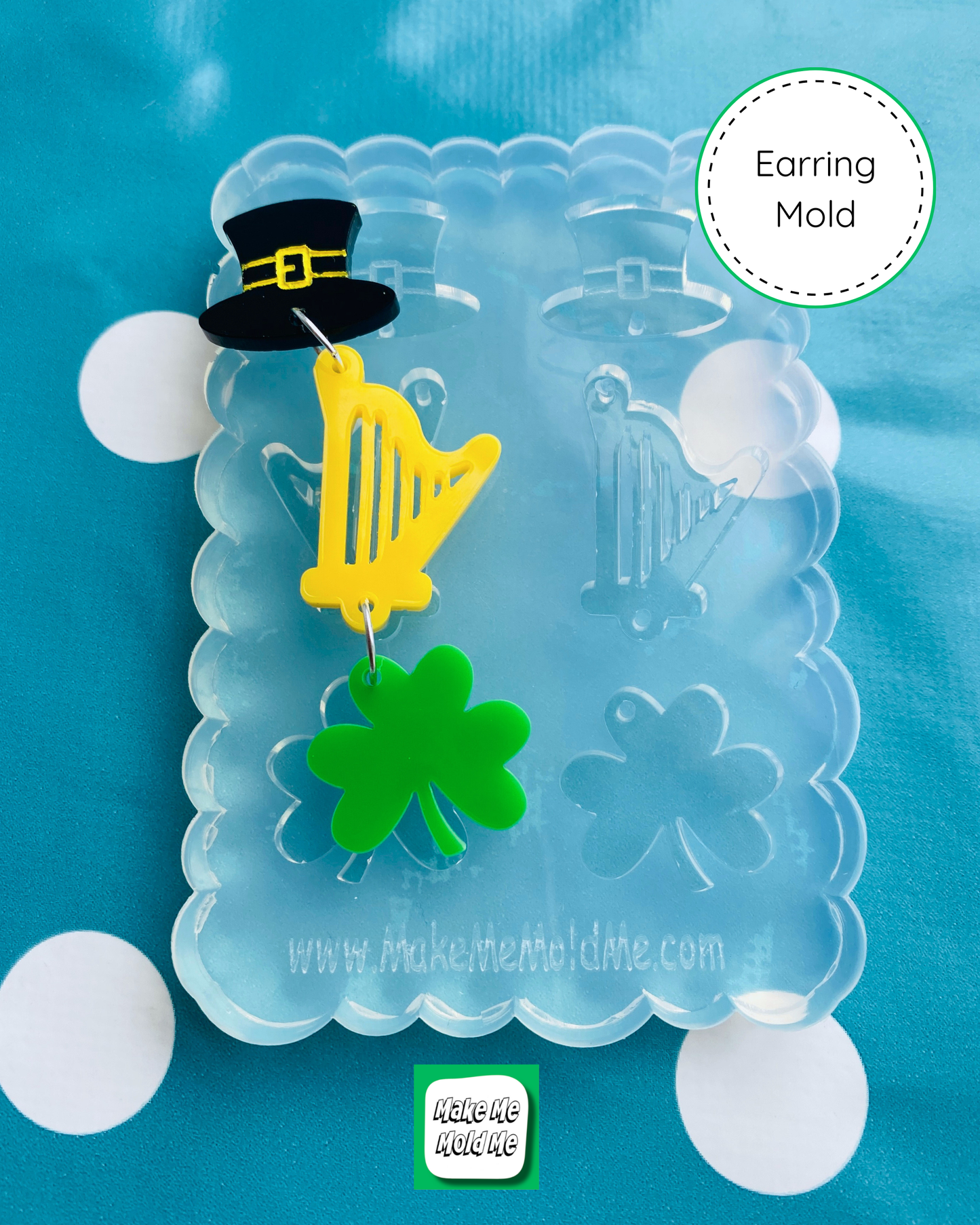 Triple Ireland Dangle Earring Mold