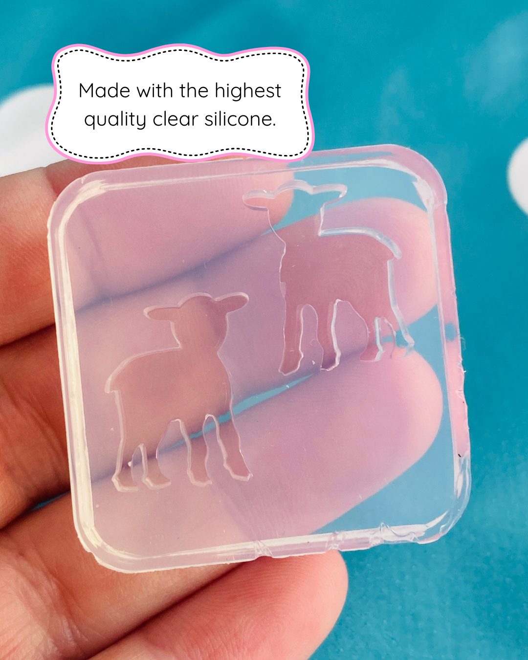 Lamb Silicone Stud Earring Mold