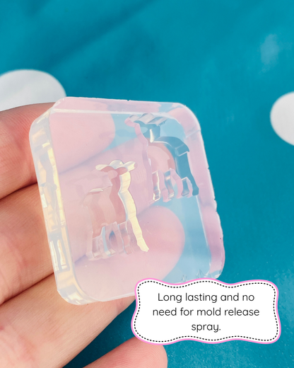 Lamb Silicone Stud Earring Mold