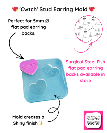 'Cwtch' Stud Earring Mold