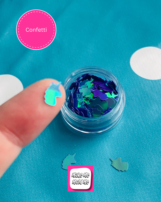 Unicorn Confetti Holographic Violet