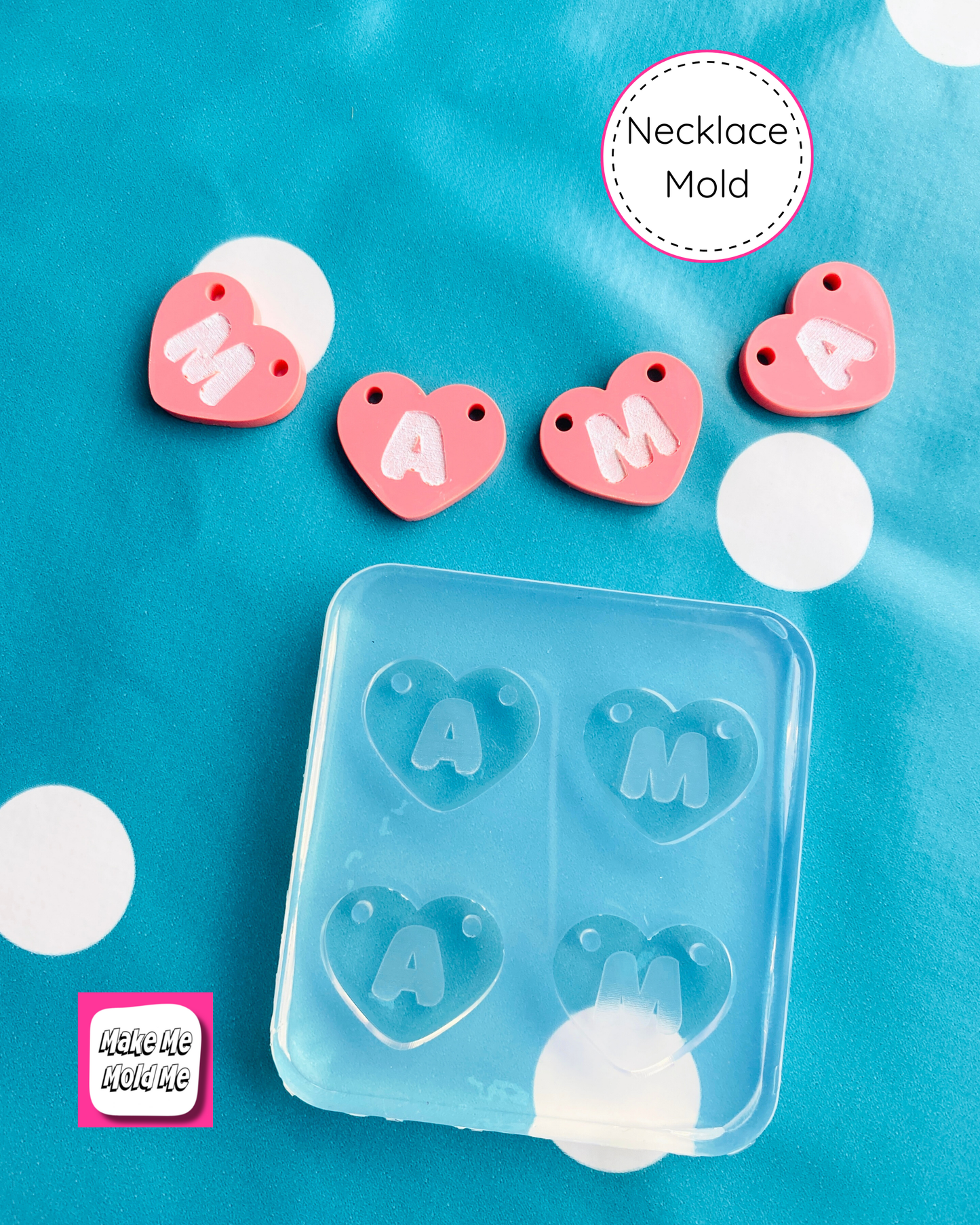 'MAMA' Heart Link Necklace Mold
